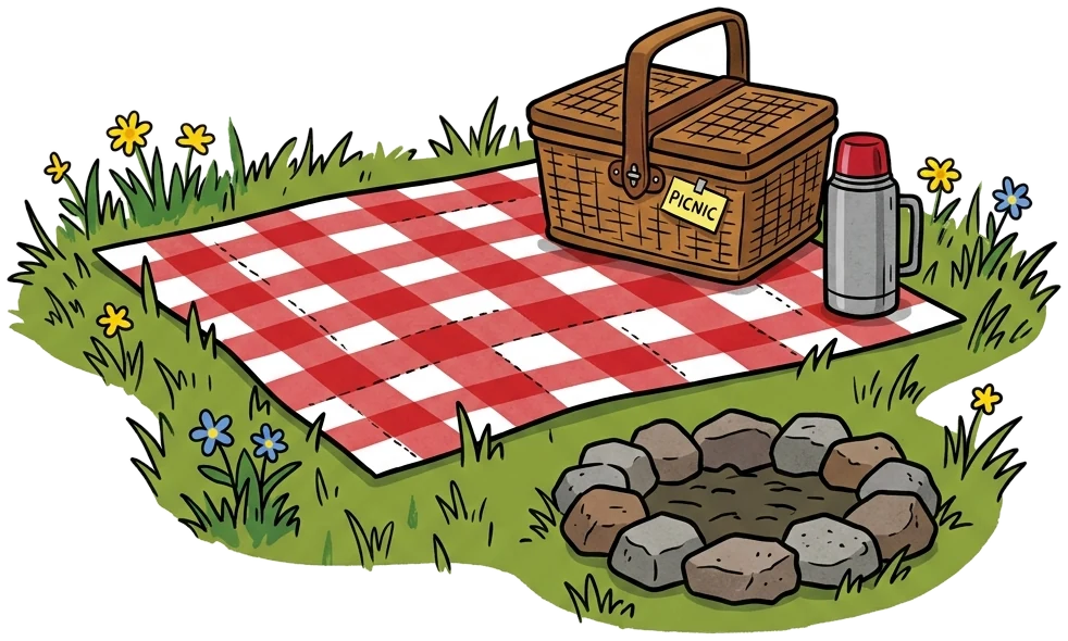 Gipfel Picknickdecke